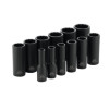 SBDP122V - 3/8" DRIVE 12 PIECE SAE 12 POINT DEEP  IMPACT SOCKET SET