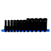 SBDPM126TA - 3/8" DRIVE 12 PIECE METRIC 6 POINT DEEP IMPACT SOCKET SET