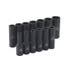 SBDPM136V - 3/8" DRIVE 13 PIECE METRIC 6 POINT DEEP IMPACT SOCKET SET
