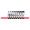 SBDU86RB - 3/8" DRIVE 8 PIECE SAE 6 POINT DEEP UNIVERSAL CHROME SOCKET SET