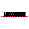 SBIP106TA - 3/8" DRIVE 10 PIECE SAE 6 POINT MID-LENGTH IMPACT SOCKET SET