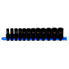 SBIPM126TA - 3/8" DRIVE 12 PIECE METRIC 6 POINT MID-LENGTH IMPACT SOCKET SET