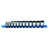 SBM122TA - 3/8" DRIVE 12 PIECE METRIC 12 POINT CHROME SOCKET SET