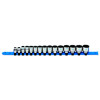 SBM152TA - 3/8" DRIVE 15 PIECE METRIC 12 POINT CHROME SOCKET SET