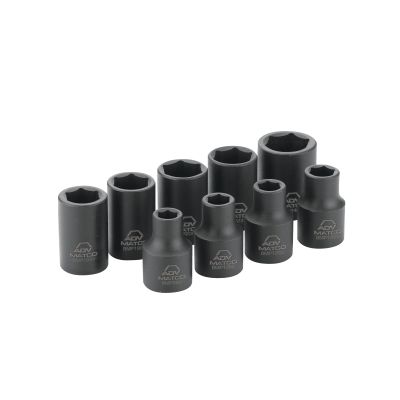 9 PC 3/8" DR SAE 6 PT MAG IMP