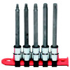 SBP5TXL - 3/8" DRIVE 5 PIECE LONG TORX BIT DRIVER SET