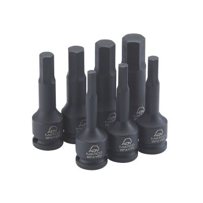 7PCS HEX BIT SOCKET SAE SET