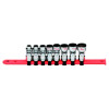 SBU82RB - 3/8" DRIVE 8 POINT SAE 12 POINT UNIVERSAL CHROME SOCKET SET