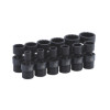 SBUP122V - 3/8" DRIVE 12 PIECE UNIVERSAL SAE 12 POINT IMPACT SOCKET SET
