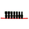 SBUPI76R - 3/8" DRIVE 7 PIECE SAE 6 POINT MID-LENGTH UNIVERSAL IMPACT SOCKET SET