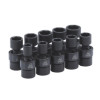 SBUPM106V - 3/8" DRIVE 10 PIECE METRIC 6 POINT UNIVERSAL IMPACT SOCKET SET