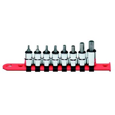 8PC 3/8 SAE HEX BIT SKT SET