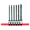 SBXYL6R - 3/8" DRIVE 6 PIECE SAE LONG HEX BIT SOCKET DRIVER SET