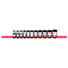SC112TA - 1/2" DRIVE 11 PIECE SAE 12 POINT CHROME SOCKET SET