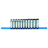 SCDM116TA - 1/2" DRIVE 11 PIECE METRIC 6 POINT DEEP CHROME SOCKET SET