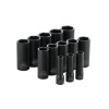SCDP136V - 1/2" DRIVE 13 PIECE SAE 6 POINT DEEP IMPACT SOCKET SET