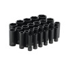 SCDPM266V - 1/2" DRIVE 26 PIECE METRIC 6 POINT DEEP IMPACT SOCKET SET
