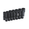 SCDUP146V - 1/2" DRIVE 14 PIECE DEEP UNIVERSAL SAE 6 POINT IMPACT SOCKET SET