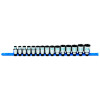 SCM156TA - 1/2" DRIVE 15 PIECE METRIC 6 POINT CHROME SOCKET SET