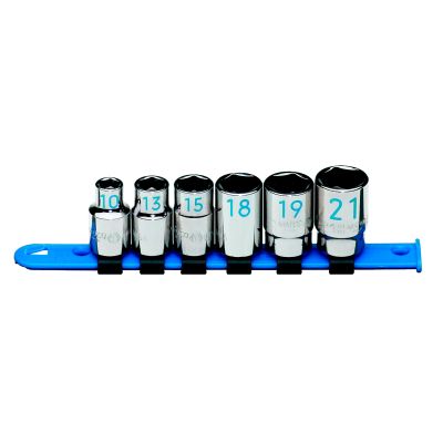 6PC 1/2 MM CHROME SOCKET SET