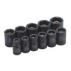 SCMP116V - 1/2" DRIVE 11 PIECE MAGNETIC SAE 6 POINT IMPACT SOCKET SET