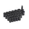 SCMP256V - 1/2" DRIVE 25 PIECE MAGNETIC SAE & METRIC 6 POINT IMPACT SOCKET SET