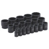 SCP192V - 1/2" DRIVE 19 PIECE SAE 12 POINT IMPACT SOCKET SET