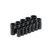 SCP196V - 1/2" DRIVE 19 PIECE SAE 6 POINT IMPACT SOCKET SET