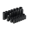 SCP286V - 1/2" DRIVE 28 PIECE STANDARD AND DEEP SAE 6 POINT IMPACT SOCKET SET