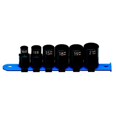 6PC 1/2" 6PT MM IMPACT SKT SET