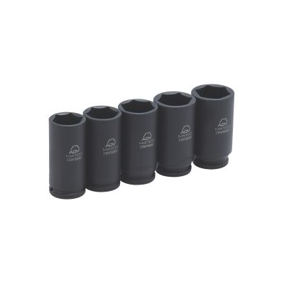 5PC DP MET SPINDLE NUT SKT SET