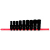 SCUP96R - 1/2" DRIVE 9 PIECE SAE 6 POINT UNIVERSAL IMPACT SOCKET SET