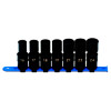 SCUPM76R - 1/2" DRIVE 7 PIECE METRIC 6 POINT UNIVERSAL IMPACT SOCKET SET