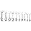 SGRBSM10T - 10 PIECE METRIC 12 POINT STUBBY COMBINATION PRO-SWING� WRENCH SET