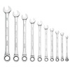 SGRCL10T - 10 PIECE SAE 12 POINT LONG COMBINATION PRO-SWING RATCHETING WRENCH SET