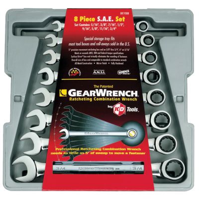 8 PC COMB SAE GW SET