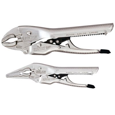 2 PC CUR/NDL LOCKING PLIER SET