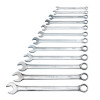 SMCLM122T - 12 PIECE METRIC 12 POINT LONG COMBINATION WRENCH SET