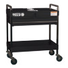 SP8230BK - BLK SERVICE CART W/ LID,DRAWER