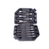 SRF102P - 10 PIECE SAE 12 POINT FLEXIBLE RATCHETING WRENCH SET