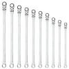SRFBZLM102TA - 10 PIECE 0 DEGREE FLEX RATCHETING EXTRA LONG WRENCH SET