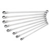 SRFBZXL82T - 8 PIECE SAE 12 POINT ZERO DEGREE FLEX RATCHETING XL WRENCH SET