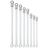 SRFBZXL82TA - 8 PIECE 0 DEGREE FLEX HEAD RATCHET XL WRENCH SET