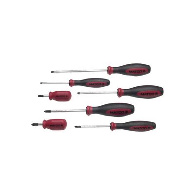 7 PC MAROON SCREWDRIVER SET