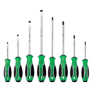 GREEN 8 PC SCRWRVR SET