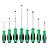 SSPCG8C - 8 PIECE TOP TORQUE II GREEN SCREWDRIVER SET
