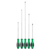 SSPG5XLC - 5 PIECE TOP TORQUE II EXTRA LONG GREEN SCREWDRIVER SET