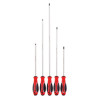 SSPR5XLC - 5 PIECE TOP TORQUE II EXTRA LONG RED SCREWDRIVER SET