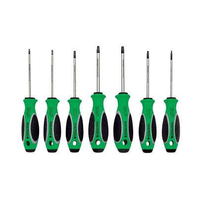 7 PC TAMP TORX SCRDRVER GREEN