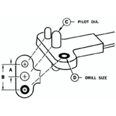 NUT PLATE DRILL JIG ONE LUG